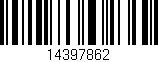 Código de barras (EAN, GTIN, SKU, ISBN): '14397862'