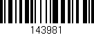Código de barras (EAN, GTIN, SKU, ISBN): '143981'