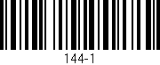 Código de barras (EAN, GTIN, SKU, ISBN): '144-1'