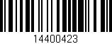 Código de barras (EAN, GTIN, SKU, ISBN): '14400423'