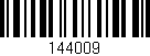 Código de barras (EAN, GTIN, SKU, ISBN): '144009'