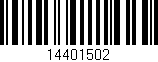 Código de barras (EAN, GTIN, SKU, ISBN): '14401502'