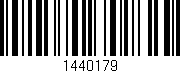 Código de barras (EAN, GTIN, SKU, ISBN): '1440179'
