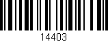 Código de barras (EAN, GTIN, SKU, ISBN): '14403'