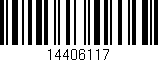 Código de barras (EAN, GTIN, SKU, ISBN): '14406117'