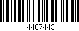 Código de barras (EAN, GTIN, SKU, ISBN): '14407443'
