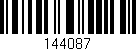 Código de barras (EAN, GTIN, SKU, ISBN): '144087'