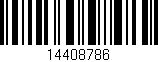 Código de barras (EAN, GTIN, SKU, ISBN): '14408786'