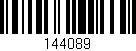 Código de barras (EAN, GTIN, SKU, ISBN): '144089'