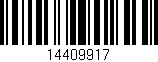 Código de barras (EAN, GTIN, SKU, ISBN): '14409917'