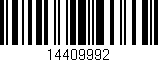 Código de barras (EAN, GTIN, SKU, ISBN): '14409992'