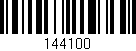 Código de barras (EAN, GTIN, SKU, ISBN): '144100'