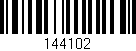 Código de barras (EAN, GTIN, SKU, ISBN): '144102'