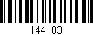 Código de barras (EAN, GTIN, SKU, ISBN): '144103'