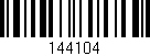 Código de barras (EAN, GTIN, SKU, ISBN): '144104'
