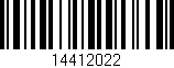 Código de barras (EAN, GTIN, SKU, ISBN): '14412022'