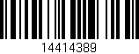 Código de barras (EAN, GTIN, SKU, ISBN): '14414389'