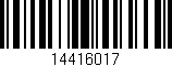 Código de barras (EAN, GTIN, SKU, ISBN): '14416017'