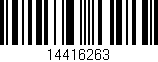 Código de barras (EAN, GTIN, SKU, ISBN): '14416263'