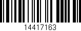 Código de barras (EAN, GTIN, SKU, ISBN): '14417163'