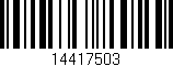Código de barras (EAN, GTIN, SKU, ISBN): '14417503'
