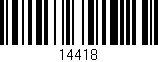 Código de barras (EAN, GTIN, SKU, ISBN): '14418'