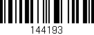 Código de barras (EAN, GTIN, SKU, ISBN): '144193'