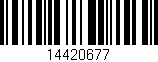 Código de barras (EAN, GTIN, SKU, ISBN): '14420677'