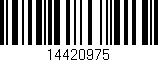 Código de barras (EAN, GTIN, SKU, ISBN): '14420975'