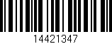 Código de barras (EAN, GTIN, SKU, ISBN): '14421347'