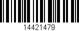 Código de barras (EAN, GTIN, SKU, ISBN): '14421479'