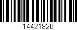 Código de barras (EAN, GTIN, SKU, ISBN): '14421820'