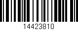 Código de barras (EAN, GTIN, SKU, ISBN): '14423810'