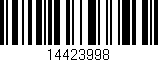 Código de barras (EAN, GTIN, SKU, ISBN): '14423998'