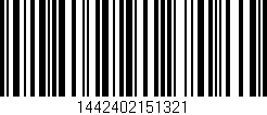 Código de barras (EAN, GTIN, SKU, ISBN): '1442402151321'