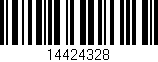 Código de barras (EAN, GTIN, SKU, ISBN): '14424328'