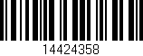 Código de barras (EAN, GTIN, SKU, ISBN): '14424358'