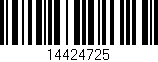 Código de barras (EAN, GTIN, SKU, ISBN): '14424725'