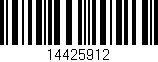 Código de barras (EAN, GTIN, SKU, ISBN): '14425912'