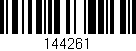 Código de barras (EAN, GTIN, SKU, ISBN): '144261'