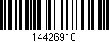 Código de barras (EAN, GTIN, SKU, ISBN): '14426910'