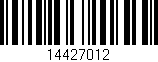 Código de barras (EAN, GTIN, SKU, ISBN): '14427012'