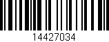 Código de barras (EAN, GTIN, SKU, ISBN): '14427034'