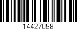 Código de barras (EAN, GTIN, SKU, ISBN): '14427098'