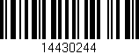 Código de barras (EAN, GTIN, SKU, ISBN): '14430244'