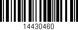 Código de barras (EAN, GTIN, SKU, ISBN): '14430460'