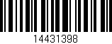 Código de barras (EAN, GTIN, SKU, ISBN): '14431398'