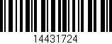Código de barras (EAN, GTIN, SKU, ISBN): '14431724'