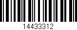 Código de barras (EAN, GTIN, SKU, ISBN): '14433312'