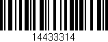 Código de barras (EAN, GTIN, SKU, ISBN): '14433314'